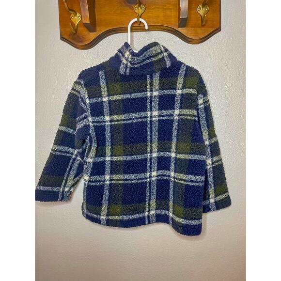 Vintage New Legends Fleece Plaid Half-Zip Jacket Size 3T - Picture 3 of 5